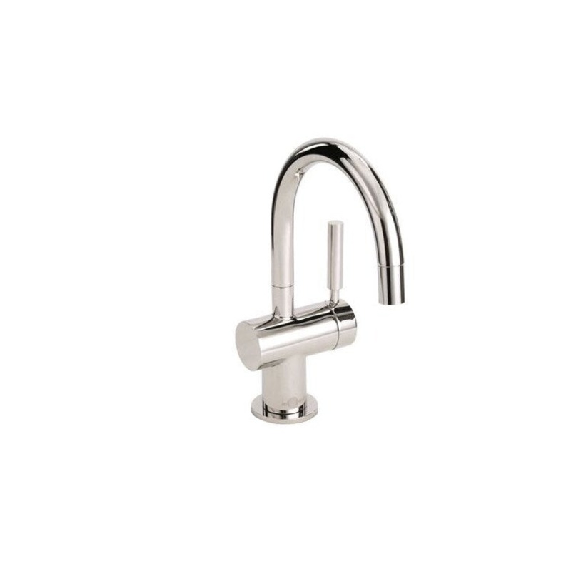 Hot Water Dispenser Indulge Modern Instant Faucet 1 Lever 1 Hole Polished Nickel Swivel