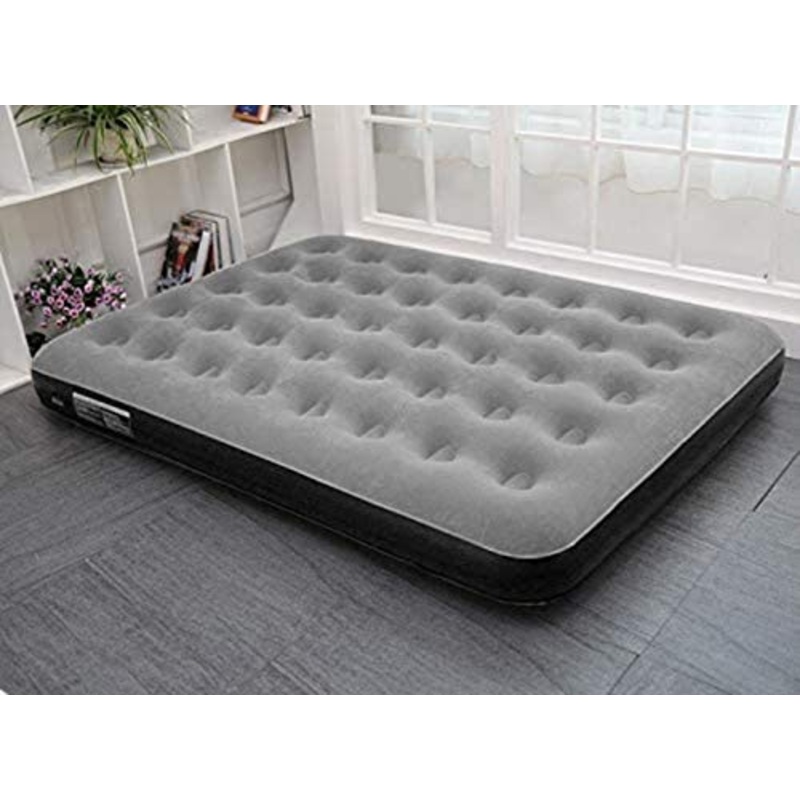 Lettino da viaggio Auto gonfiabile letto all’aperto gonfiabile letto matrimoniale casa tenda cuscino d’aria materasso pieghevole pigro automatico portatile semplice Gas singolo 5-19 ( Color : Grey )