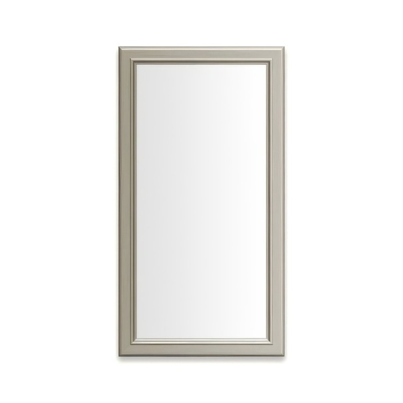 Medicine Cabinet Main Line 16 x 30 Inch 1 Doors Framed Mirror Nickel Flat Top Bryn Mawr Frame Slow Close Hinges Sliding Magnification Mirror Magnetic Strip Interior Lighting USB Charging ports Electrical Outlets Phone Holder 4 Inch