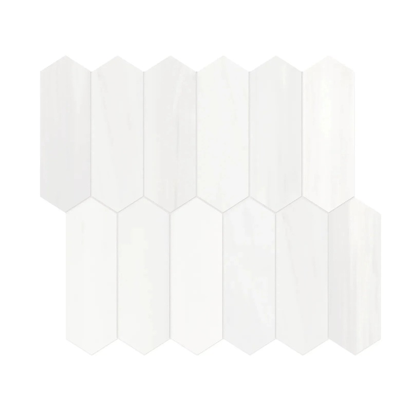 2″ x 6″ Picket Cosmo Lumino Honed Marble Mosaic 1 Sheet = .87 Sqft 2″ x 6″