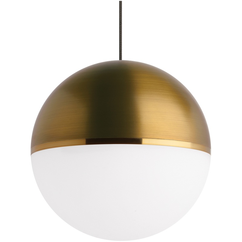 Akova Pendant MonoRail Satin Nickel with Aged Brass/Bright Brass