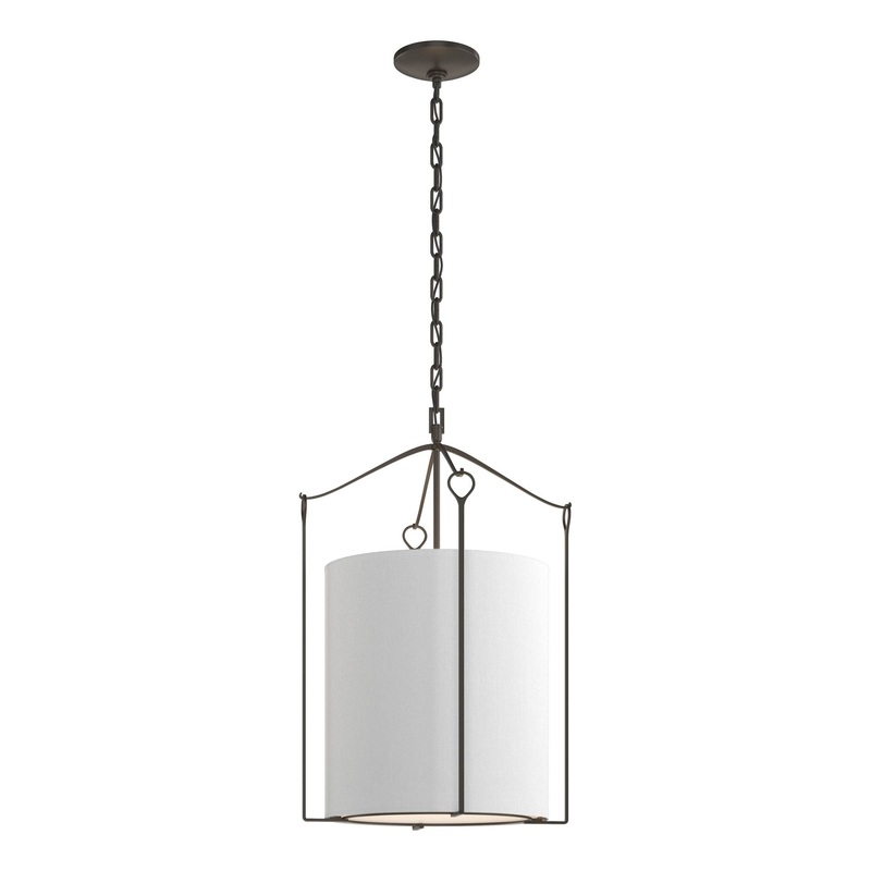 Bow Tall Pendant Dark Smoke Natural Anna Shade (SF)