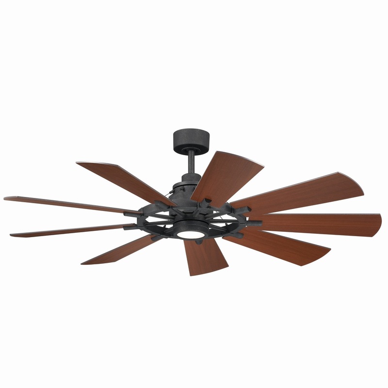 Kichler 300260DBK 60″ Ceiling Fan, Distressed Black