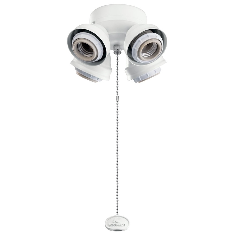 Kichler 350210MWH LED Fan Fitter, Matte White