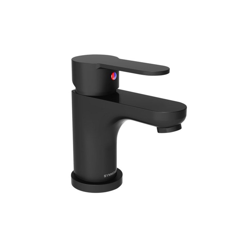 Lavatory Faucet Identity 1 Lever ADA Matte Black 0.5 Gallons per Minute Metal Push Pop 1 Hole