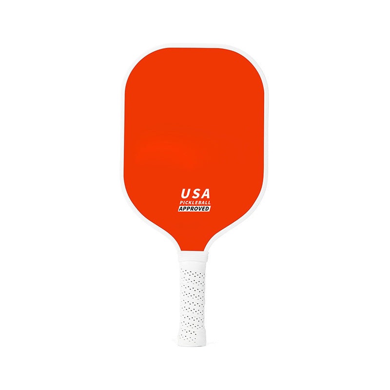 Orange Fiberglass Pickleball Paddle – Lightweight 215g with Anti-Slip TPU Grip for Outdoor Sports