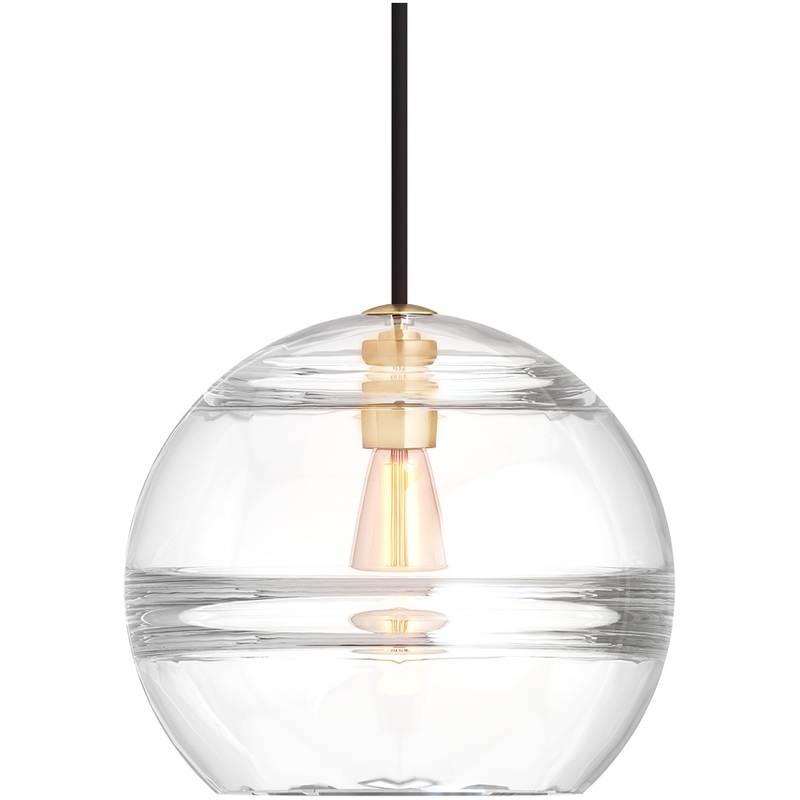 Sedona Large Pendant Aged Brass Clear LED Bulb(s) Included