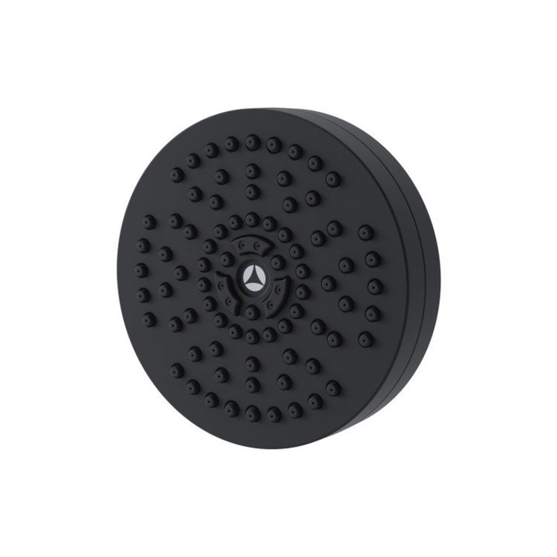 Showerhead HydroMersion 1 Functions Round Matte Black 4 Inch 1.5 Gallons per Minute Rubber Nozzles
