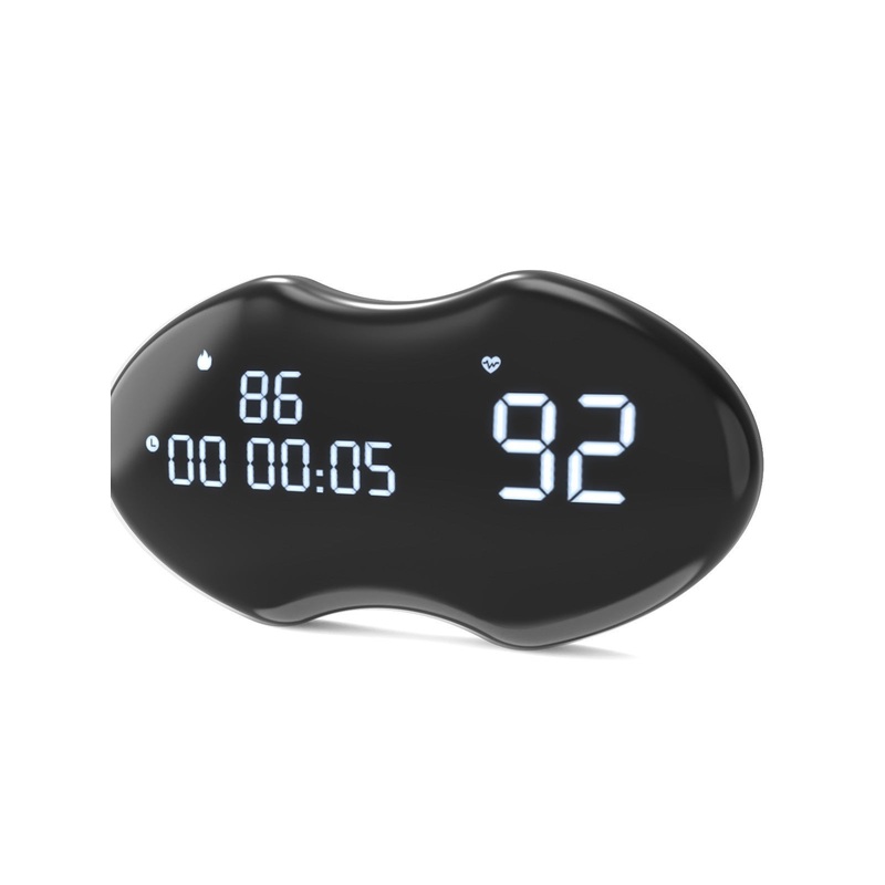 Smart Fitness Heart Rate Monitor Chest Strap with Data Display – IP67 Waterproof, Rechargeable, BLE & ANT+(black)