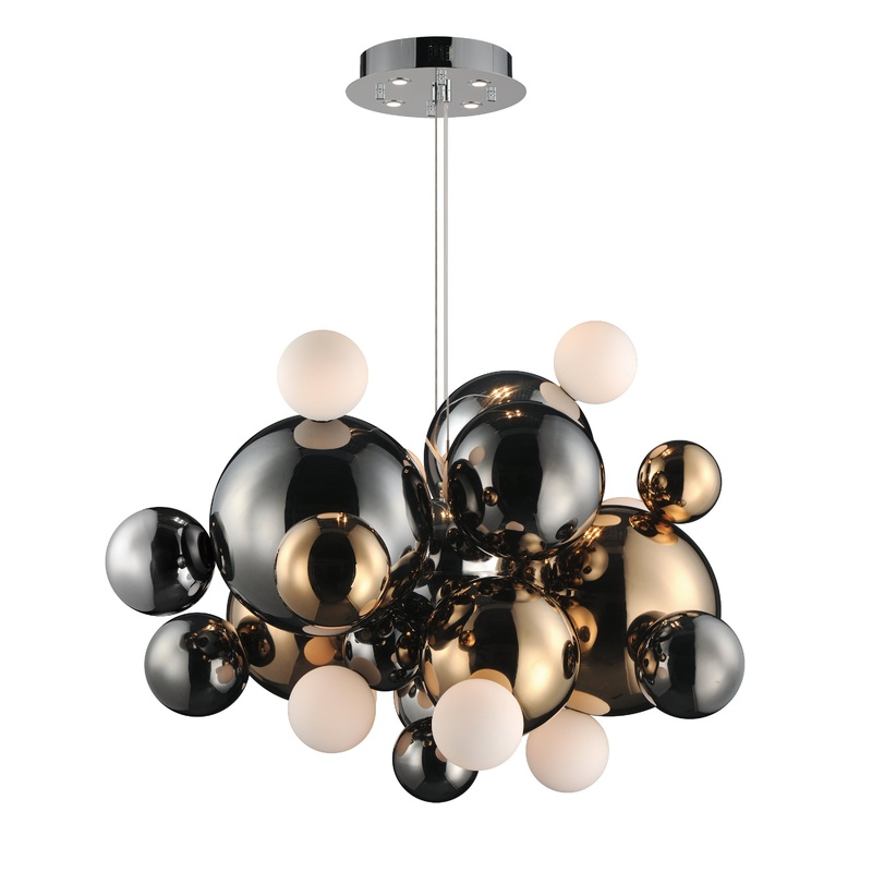 Stormy 12-Light LED Pendant Multi-Plated