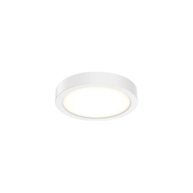 6″ Round Indoor/Outdoor LED Flush Mount White 120/277/347V | 0-10V Dimming