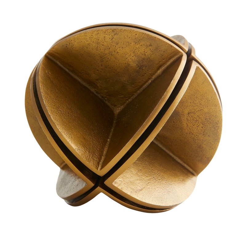 Arteriors 2014 Jarvis Sculpture Antique Brass