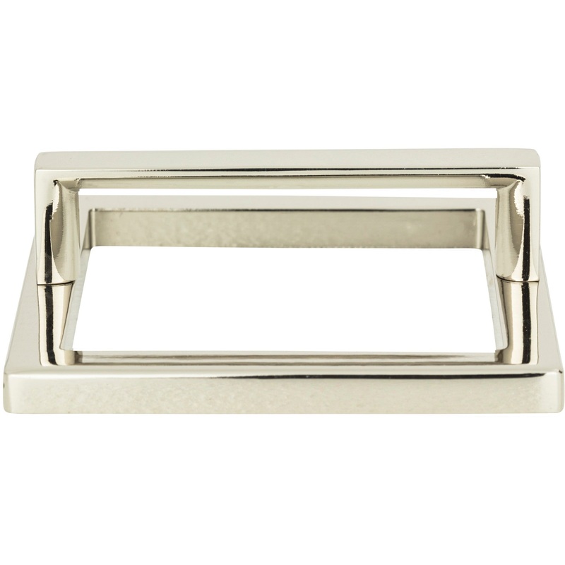Atlas Homewares Tableau  Square Base and Top 3 Inch (c-c) Polished Nickel