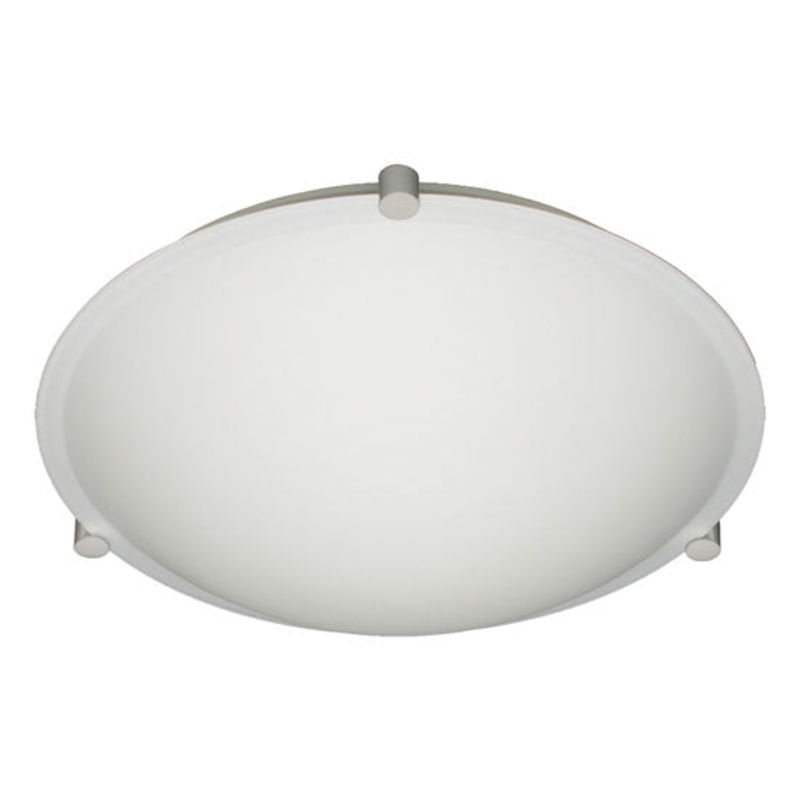 Besa 968107-SN Trio Two Light Ceiling Mount Satin Nickel