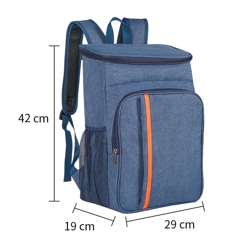 Blue Leakproof Insulated Backpack Cooler – Durable Oxford Cloth, for Travel & Picnics