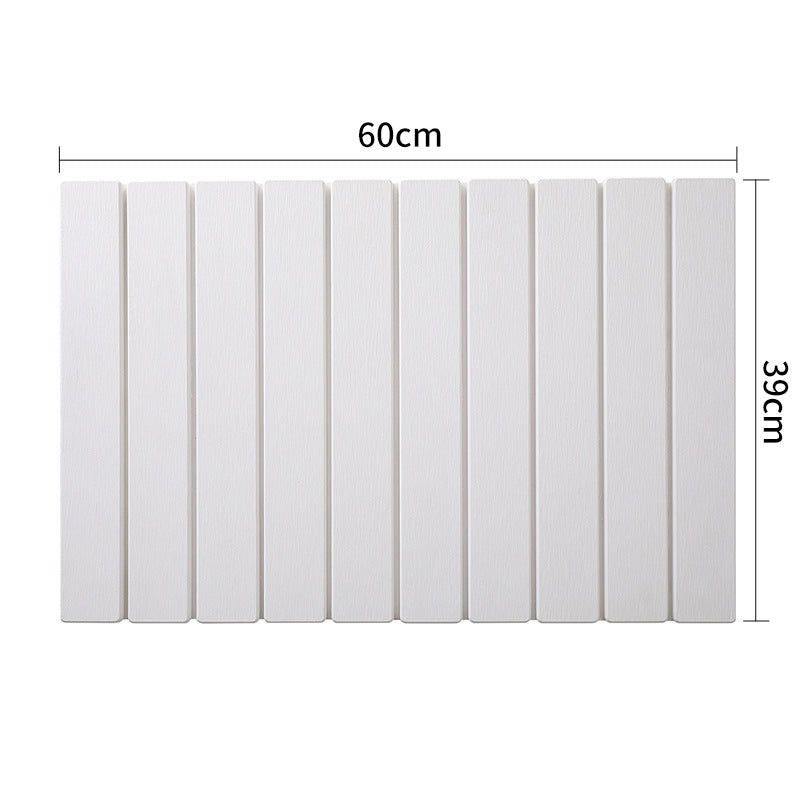 Collapsible Diatom Mud Bath Mat – Quick Dry, Non-Slip, Odor-Free Absorbent Pad(white)