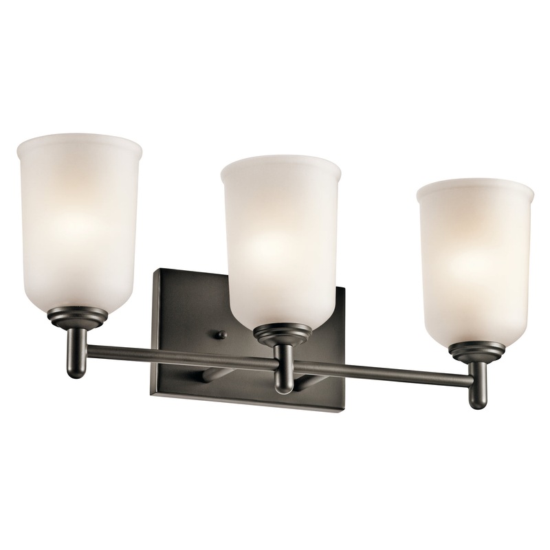 Kichler 45574OZ Three Light Bath, Olde Bronze