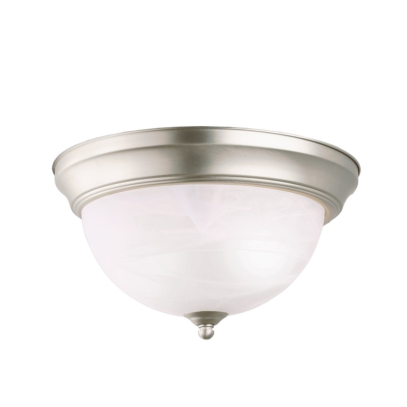 Kichler 8108NI Two Light Flush Mount, Brushed Nickel