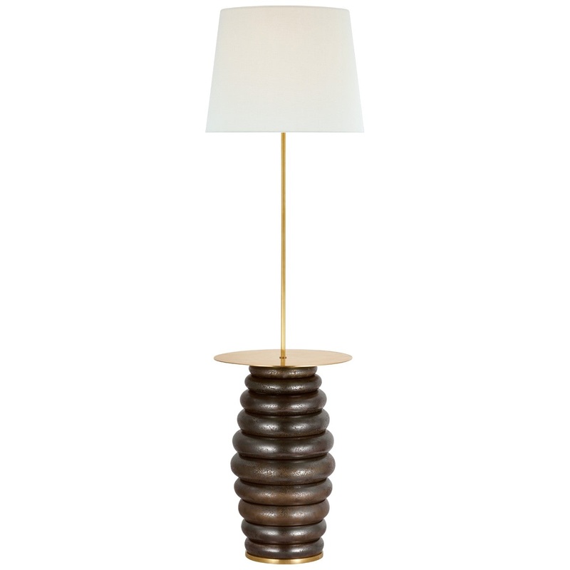 LED Floor Lamp from the Phoebe Collection in Crystal Bronze Finish by Visual Comfort Signature