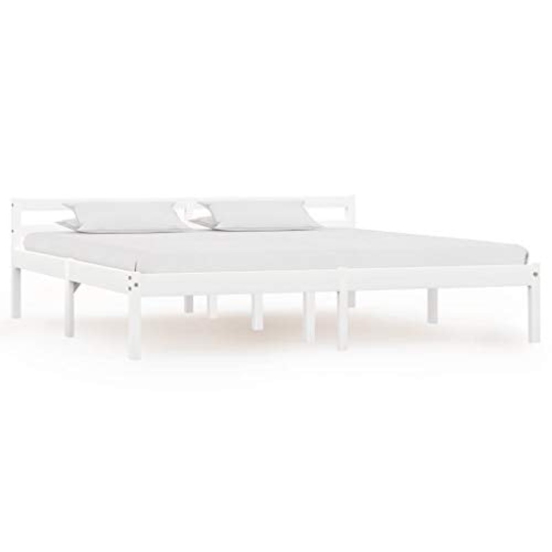 SKM Giroletto Bianco in Legno Massello di Pino 180×200 cm (23.58kg)