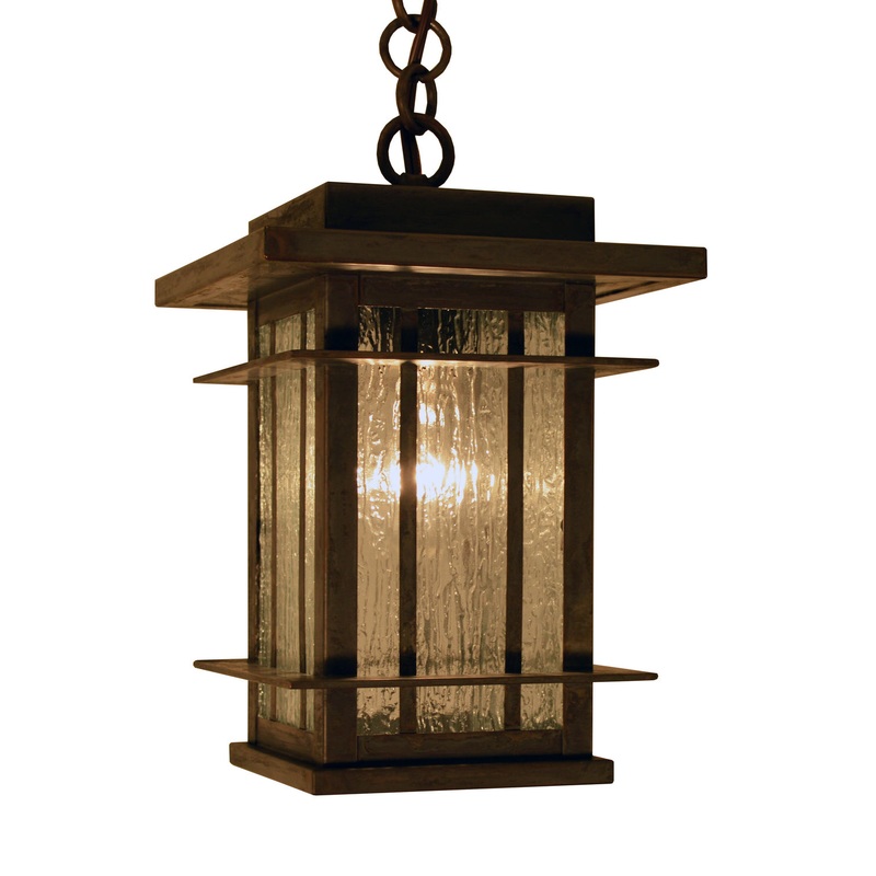 Arroyo OPH-7RM-MB Oak Park One Light Pendant Mission Brown