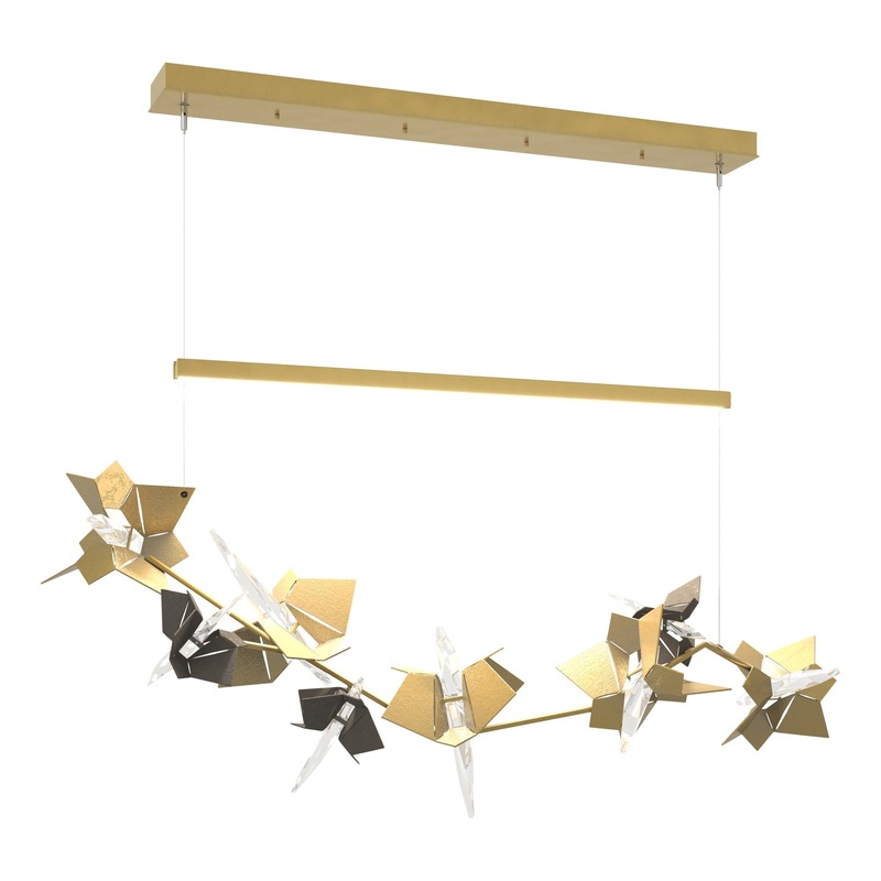 Belladonna LED Pendant Modern Brass Dark Smoke