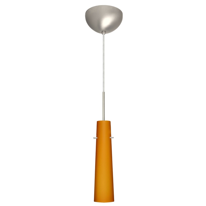 Besa 1BC-567480-SN Camino One Light Pendant Satin Nickel