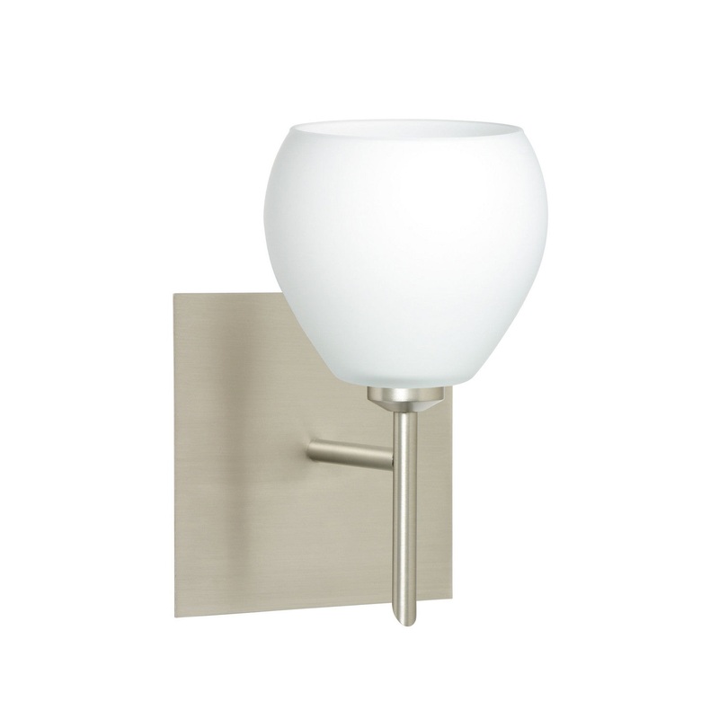 Besa 1SW-560507-SN-SQ Tay Tay One Light Wall Sconce Satin Nickel