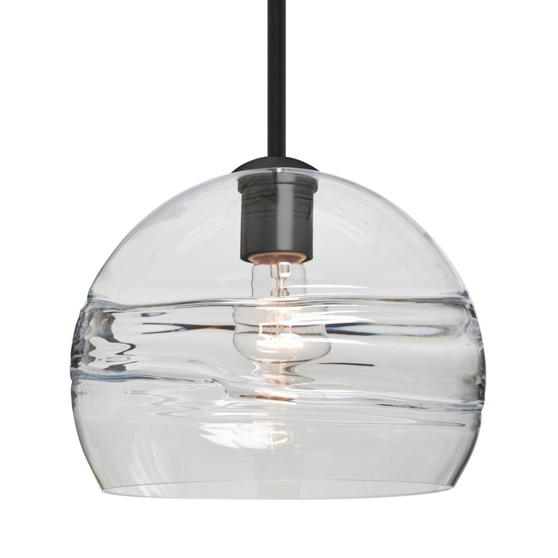 Besa 1TT-SPIR10CL-EDIL-BK Besa Spirit 10 Stem Pendant LED Pendant Black