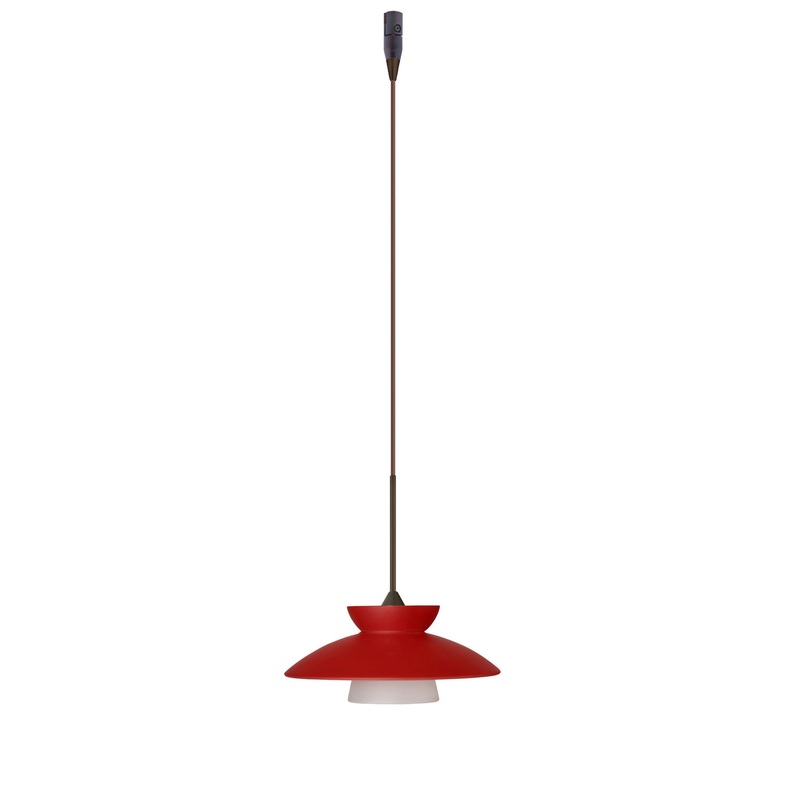 Besa RXP-271831-BR Trilo One Light Pendant Bronze