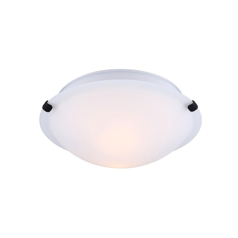 Canarm IFM1612BK-O 14 Series Two Light Flush Mount Black