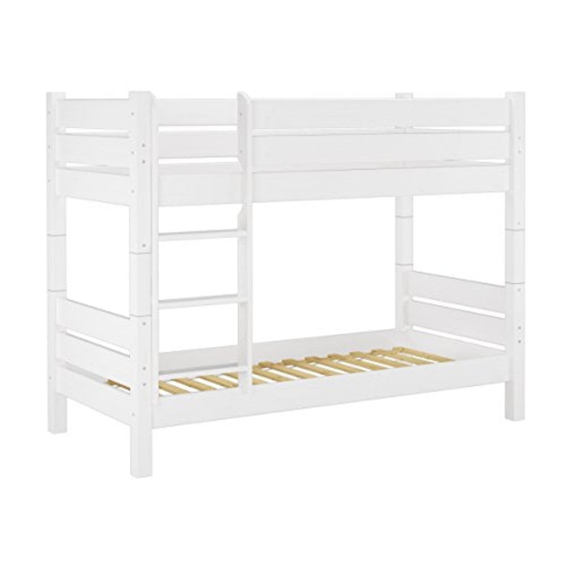 Erst-Holz Letto a Castello Bianco Anche per Adulti 80X200 nicchia 80cm divisibile 60.16-08WT80