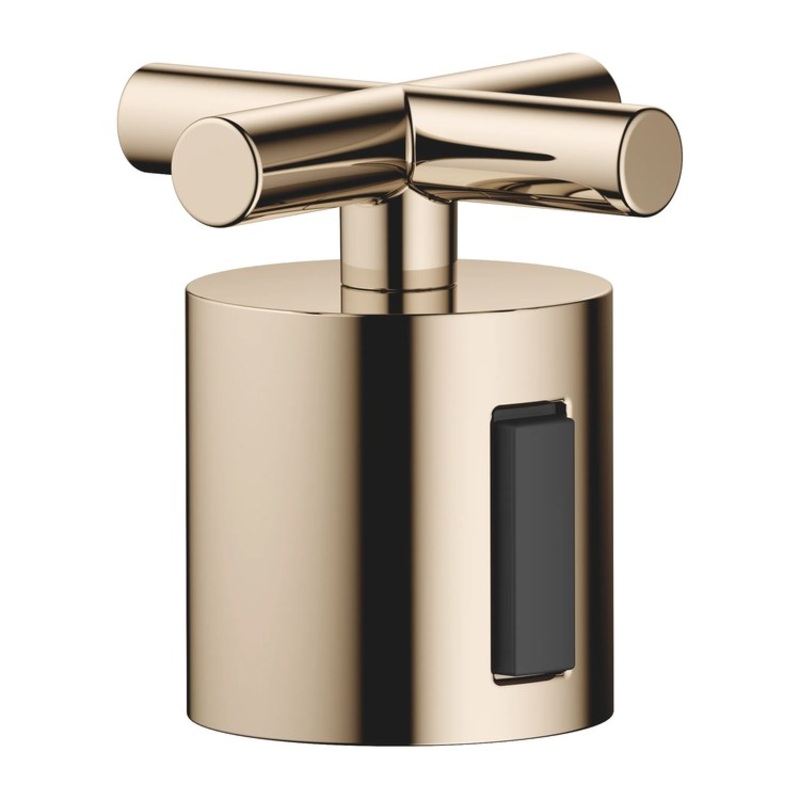 Handle TARA Brass Alloy 1 Cross Volume Control Champagne for TARA Shower Thermostat 34443979