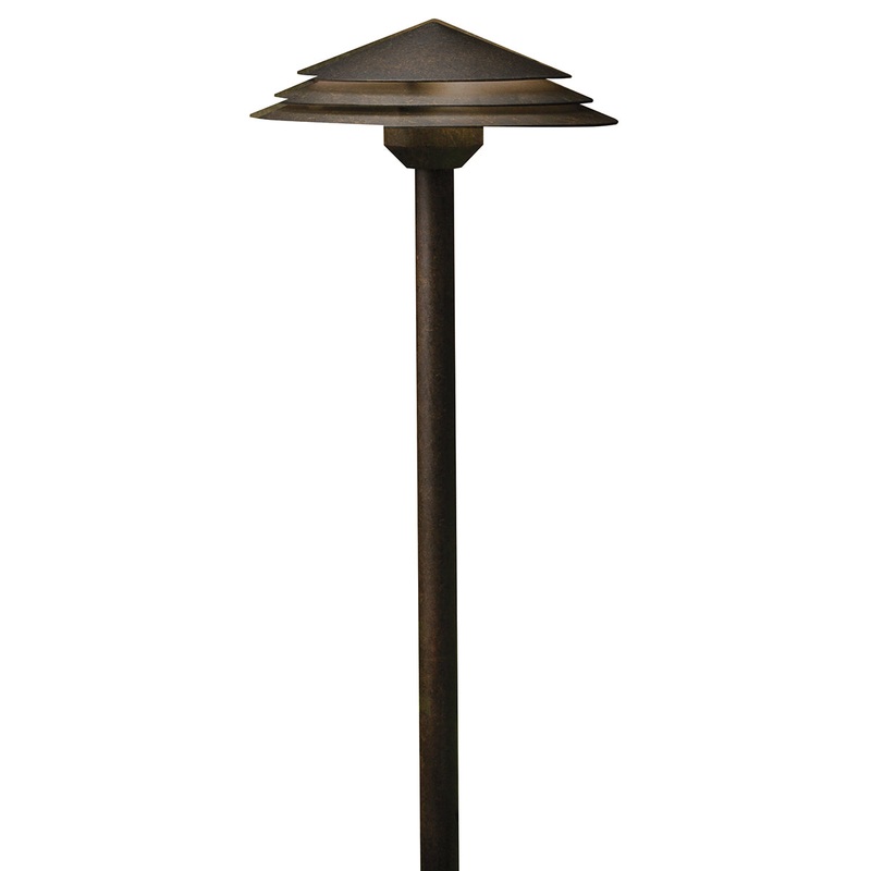Kichler 16124AGZ30 LED Path Light, Aged Bronze