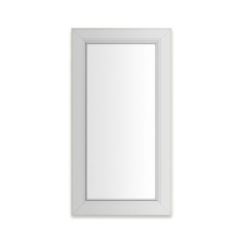 Medicine Cabinet Main Line 16 x 30 Inch 1 Doors Framed Mirror Chrome Flat Top Merion Frame Slow Close Hinges 4 Inch