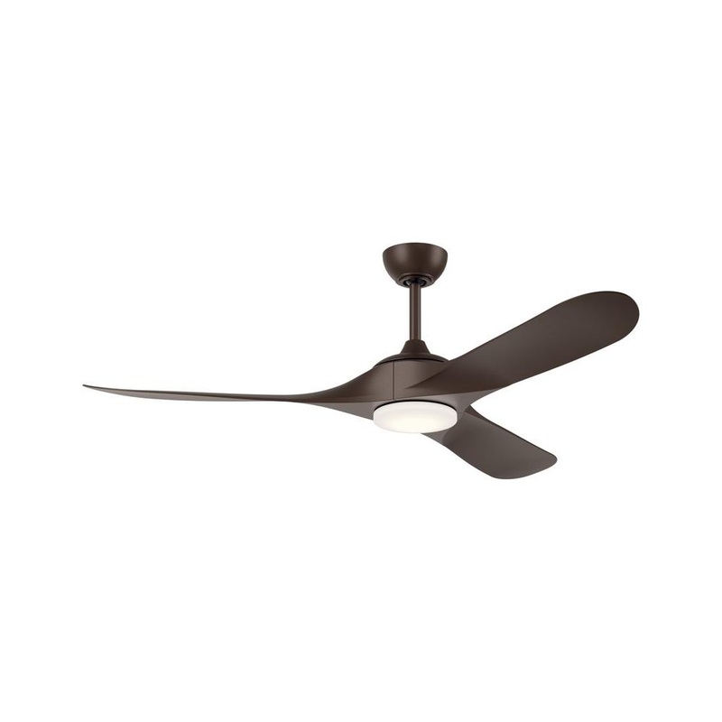Mylo 60″ Weather+ Ceiling Fan Satin Natural Bronze