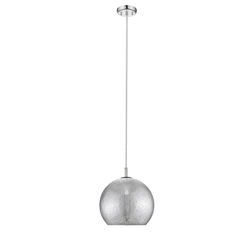 One Light Pendant from the Nimbus Collection in Chrome Finish by Z-Lite