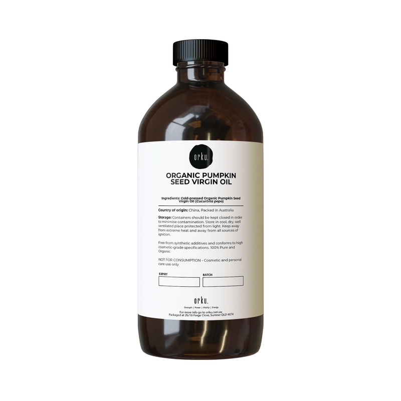 Orku 500ml Organic Pumpkin Seed Oil  Virgin Cold Pressed Unrefined Cosmetic Gr.