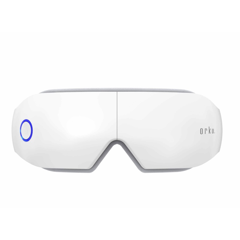 Orku Rechargeable Eye Massager  Vibration Heat Pressure Therapy with Bluetooth