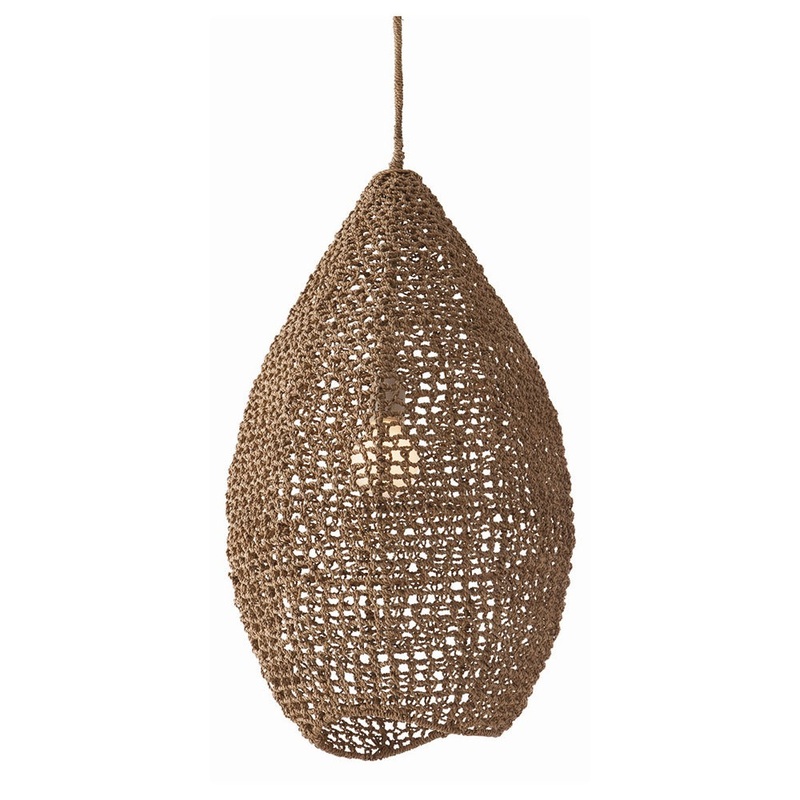 Arteriors 49206 Evers One Light Pendant Natural