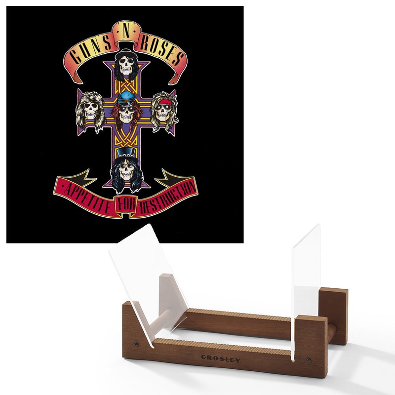 Guns & Roses Appetite For Destruction – Vinyl Album & Crosley Record Storage Display Stand