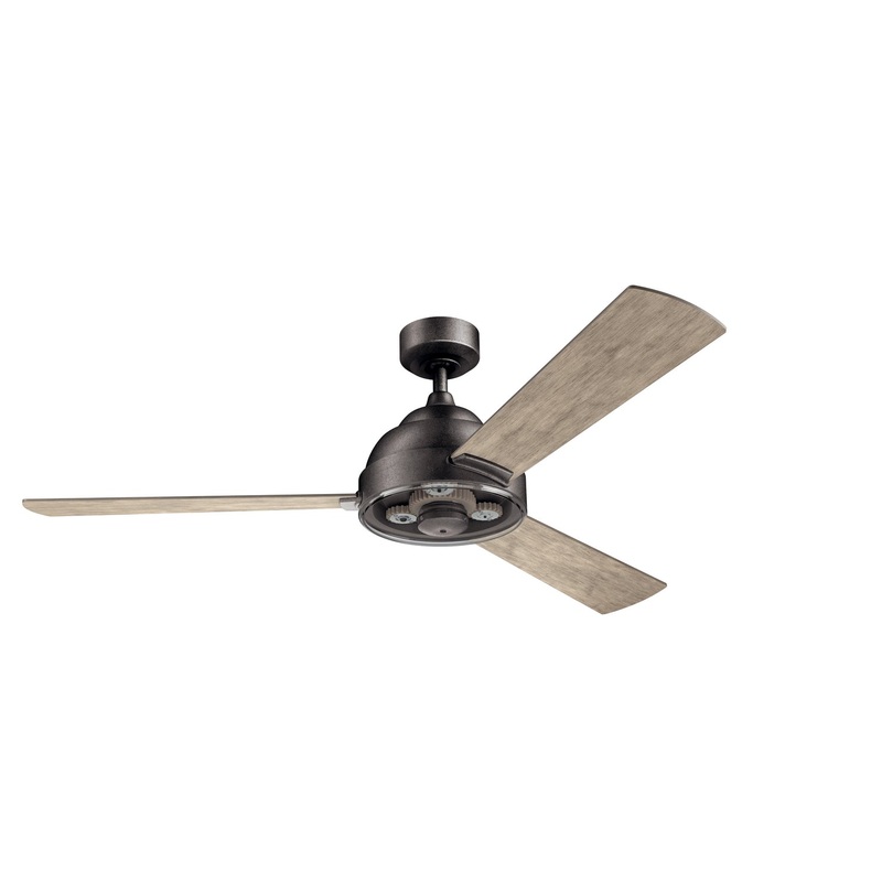 Kichler 300253AVI 60″ Ceiling Fan, Anvil Iron