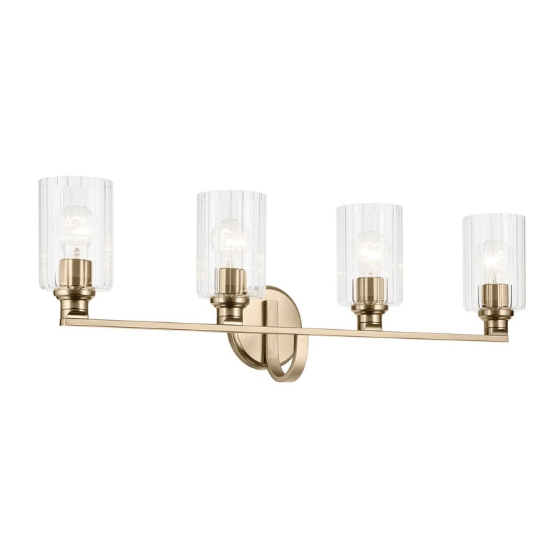 Kichler 55227CPZFLU Four Light Bath, Champagne Bronze