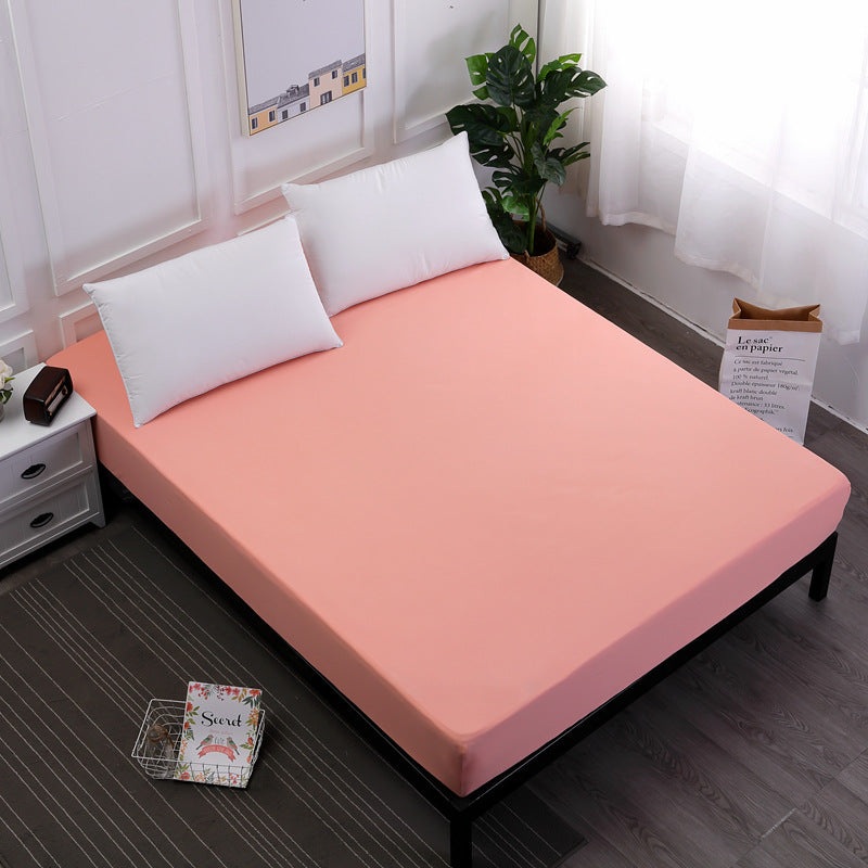 Pink Queen Size Waterproof Fitted Mattress Protector – Soft & Breathable Bed Cover, Hypoallergenic, Deep Pocket (152x190x30cm)