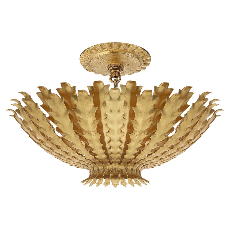 Three Light Chandelier from the Hampton Collection in Gild Finish by Visual Comfort Signature