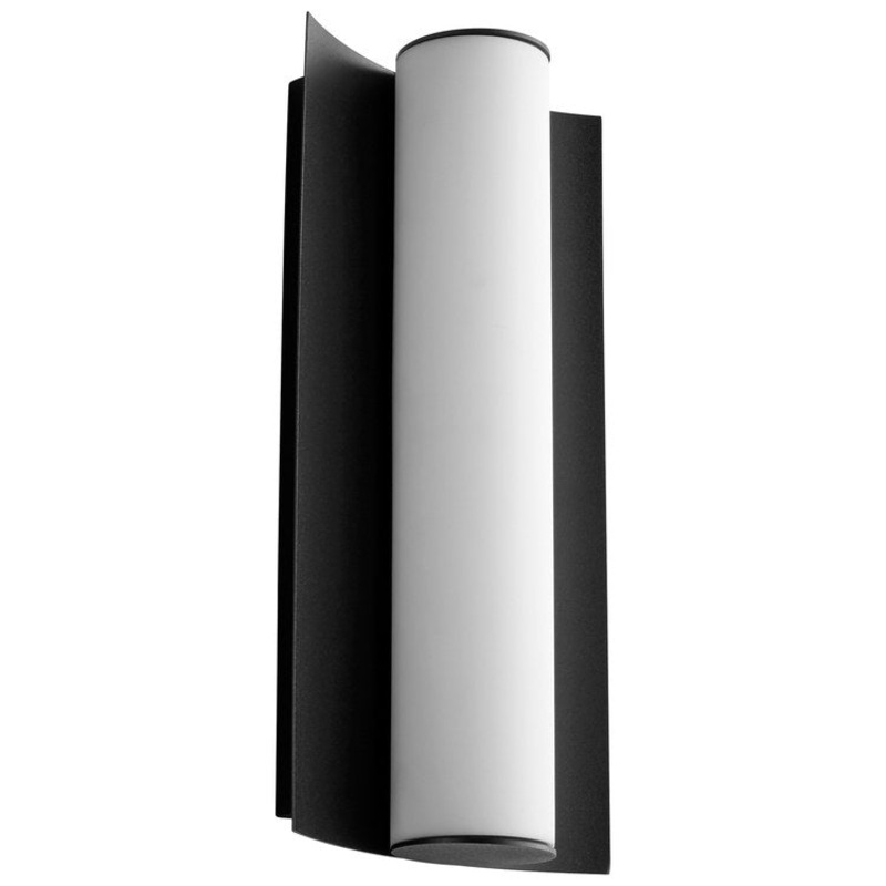 Wave Single-Light 13″ LED Bathroom Wall Sconce – Black