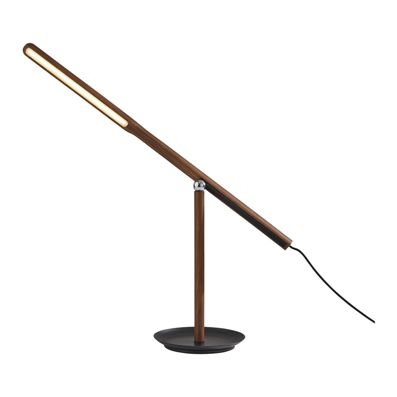 ADS360 Gravity LED Desk Lamp Walnut Ash Wood
