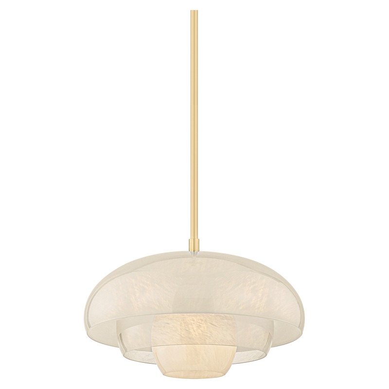 Auburndale 1-Light Pendant Aged Brass
