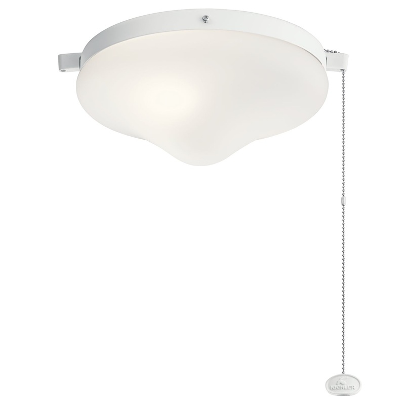 Kichler 380010MWH LED Fan Light Kit, Matte White