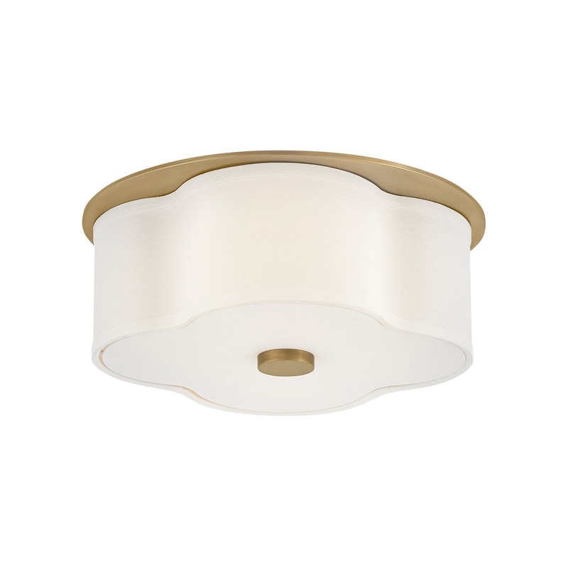 LED Flush Mount from the Delaney Collection in Heritage Brass Finish by Hinkley